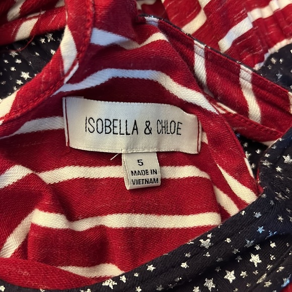 Cutest Stars & Stripes Patriotic Balloon hem Dress Ever Red White & Blu - Picture 11 of 11